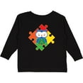 thumbnail image 3 of Inktastic Autism Awareness Puzzle Piece Owl Boys or Girls Long Sleeve Toddler T-Shirt, 3 of 5