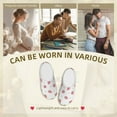 thumbnail image 7 of Picia Hand Drawn Strawberry for Women's Lamb-hug Comfy Fleece House Slippers Memory Foam, Slip-on House Shoes Indoor Outdoor-39/40, 7 of 7