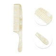 thumbnail image 3 of Unique Bargains 1 Pc Long Handle Hair Comb Yellow Acetate Sheet, 3 of 6