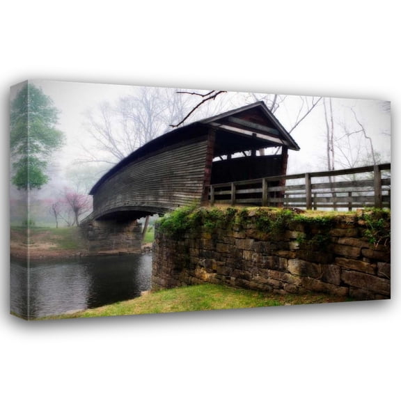 Alan Hausenflock 18x13 Gallery Wrapped Canvas Wall Art Titled - Humpback Bridge II