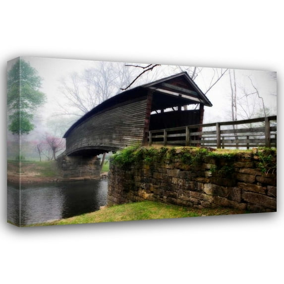 Alan Hausenflock 32x23 Gallery Wrapped Canvas Wall Art Titled - Humpback Bridge II