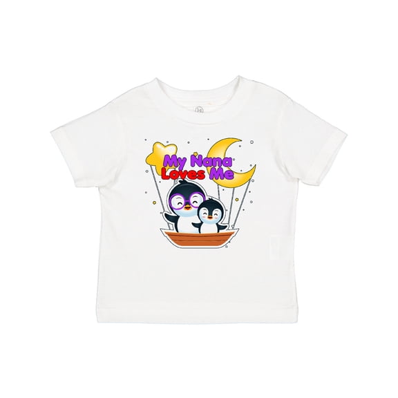 Inktastic My Nana Loves Me Penguin Boys or Girls Baby T-Shirt
