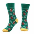thumbnail image 5 of JAHH Christmas Socks for Men Women Fun Cute Socks with Santas Reindeer Snowman Candy Pattern Xmas Novelty Socks for Autumn Winter Ladies Girls Cute Fashion Casual Soft Comfortable Breathable, 5 of 8
