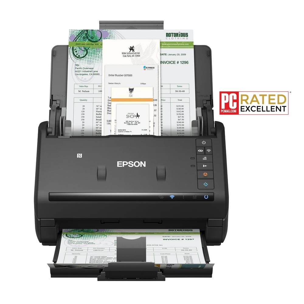 Epson® WorkForce® ES500WR Wireless Color Receipt & Document Scanner