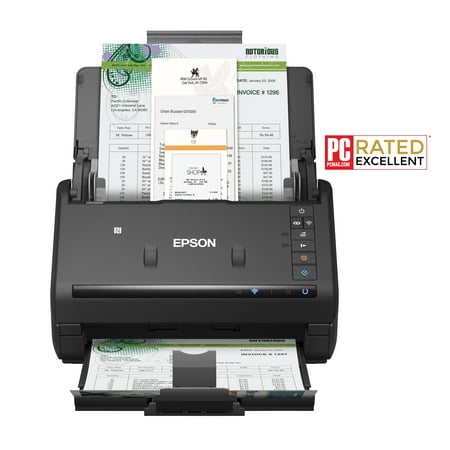 Epson® WorkForce® ES-500WR Wireless Color Receipt & Document Scanner for PC and Mac, Auto Document Feeder (ADF)