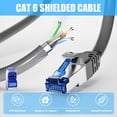 thumbnail image 2 of Cable Ethernet Soibke Cat 6 blindado, 60 m, resistente al agua, 10 RJ45, 2 of 7