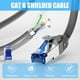 thumbnail image 2 of Cable Ethernet Soibke Cat 6 blindado, 60 m, resistente al agua, 10 RJ45, 2 of 7