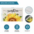 thumbnail image 6 of Sunflowers Placemats Set of 12, Farmhouse Bees Vintage Sunshine Summer Placemats for Dining Table, Place Mats for Kitchen Tabletop, Waterproof Wipeable Dining Table Mats Set, 6 of 9