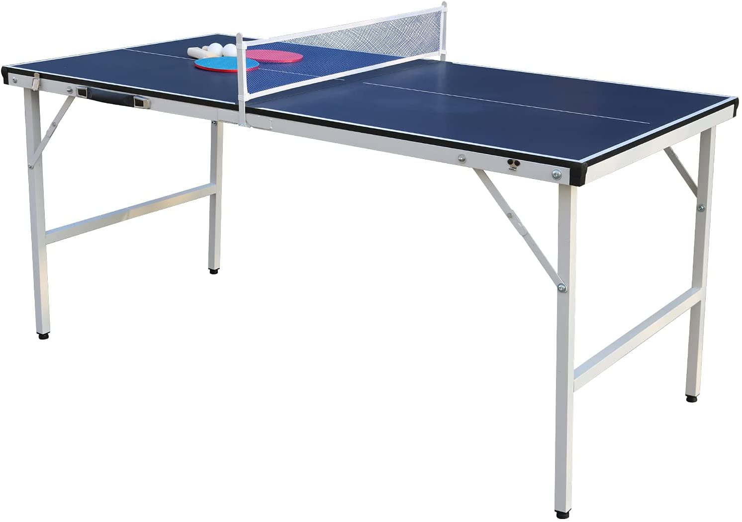 BLUE PREMIUM Double Fish high end 924 ping pong Table Tennis net & post set 