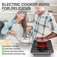 thumbnail image 6 of VBGK Electric Cooktop Single Burner 1800W 110v,Electric Stove Top Plug in Electric Burner Countertop Hot Plate for Cooking,4H & Auto Shutdown Induction Burner,Child Lock Electric Cooktop, 6 of 7