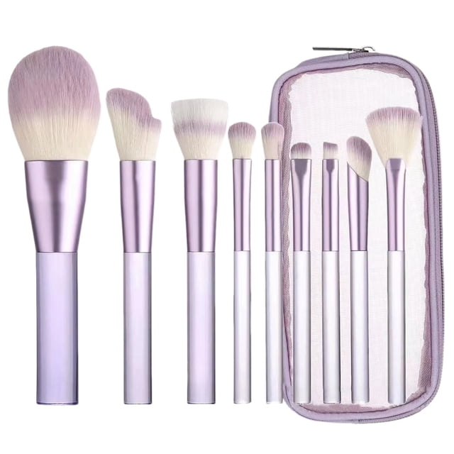 2026 New Makeup Tools with Storage Bag 9 PCS Makeup Tool Set with Makeup Brush Multifunction Makeup Tool Kit