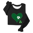 thumbnail image 4 of Craaazy Women's St Patricks Day Sweatshirts Casual Loose Round Neck Long Sleeve Tops with Comfy Shamrock Prints, 4 of 4