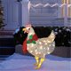 thumbnail image 4 of Pollo Iluminados Con Bufanda Escultura De Pollo De Resina Jardín Al Aire Libre Decoración De Césped Inevent HA044134-03, 4 of 6