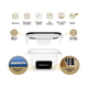 thumbnail image 4 of 16pzs Recipientes Contenedores Alimentos Diferentes Tama√±os ELLEGANCE HOUSEWARE JR97253, 4 of 5