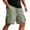 Army Green, variant on Mens Hiking Cargo Shorts Soft Knee Length Bermuda Shorts Loose Trendy Summer Shorts for Outdoor Fishing Work