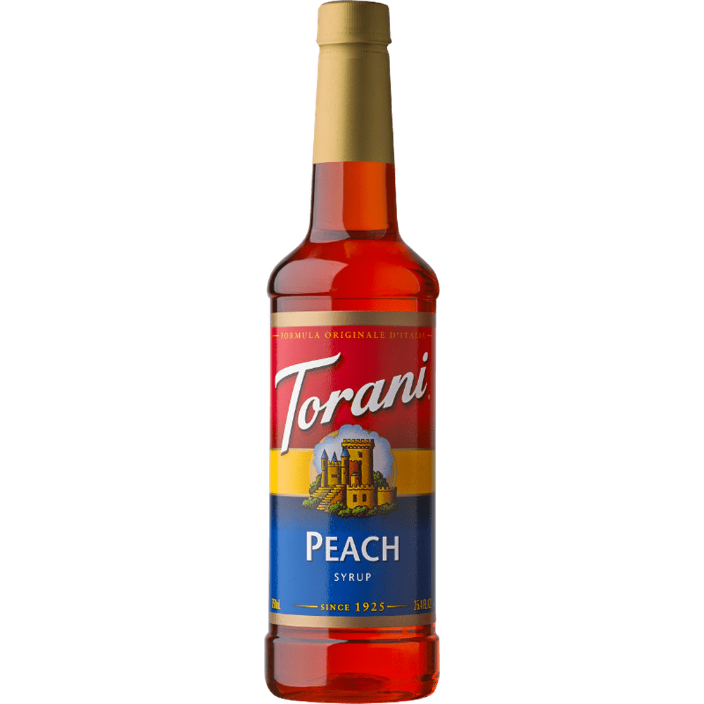Torani Peach Syrup, Tea Flavoring, Drink Mix 750ml