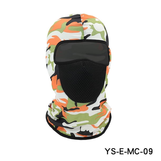 Gorro con estampado de seda de hielo, para montar al aire libre, máscara para la cabeza, forro transpirable, máscara para bicicleta, gorro para la cabeza