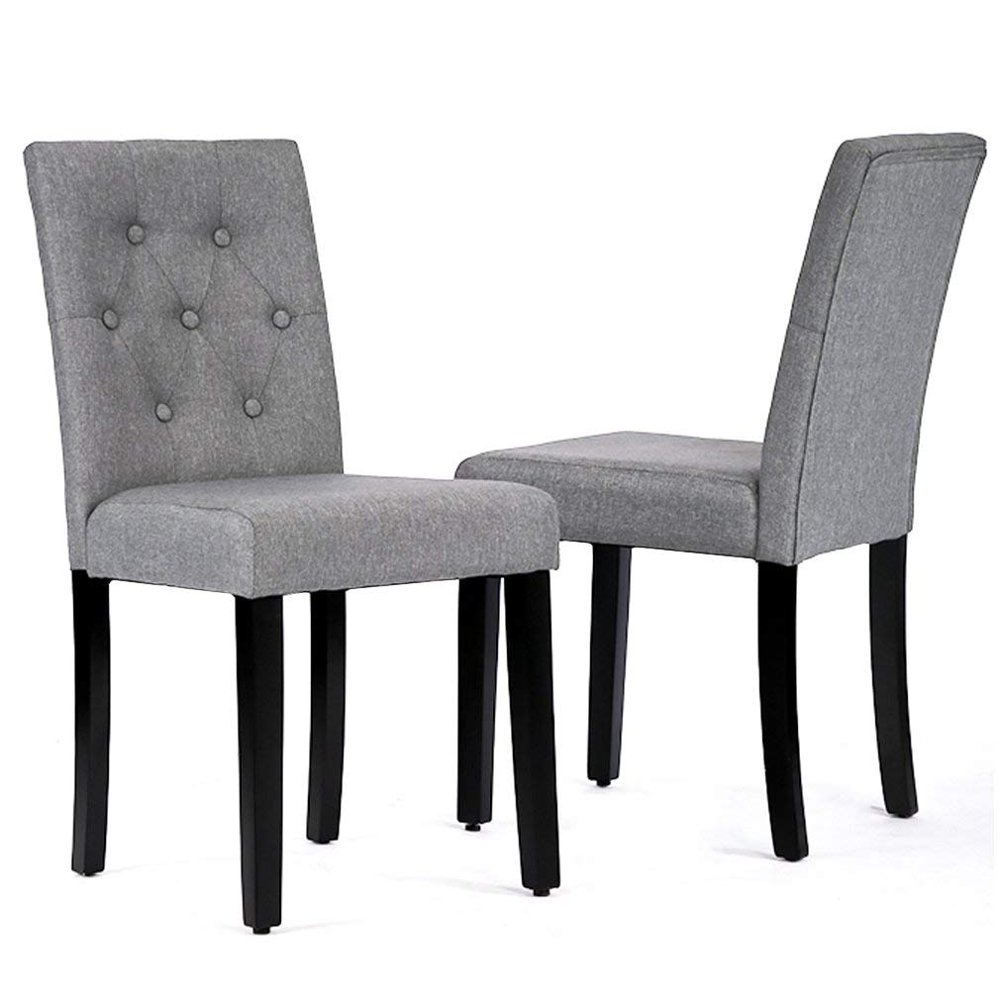 Kitchen Room Dining Chairs Armless Chair Accent Solid Wood Modern Style For Living Home