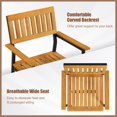 thumbnail image 6 of Aimee Lii Patio Outdoor Dining Chair Set of 2 with Metal and Acacia Wood Frame, Outdoor Patio Furniture for Backyard, Garden, 6 of 10