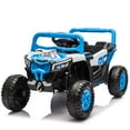 thumbnail image 3 of Ambifirner Kids Ride on Car, 12V Electric UTV Truck with Parent Remote Control, Swing & Slow Start Functions, LED Lights & Music, for Ages 3-5 Years, Black, 3 of 9