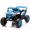 Blue Polypropylene, variant on XIZE 12V Electric with Parent Remote, Slow Start, Swing, Anti-Slip Wheels, Front Shocks, LED Lights, and Music for family
