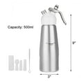 500ml Cream Whipper Whipped Dispenser Canister Cake Nitrous Dessert