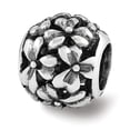 thumbnail image 1 of Fancy Bead White Sterling Silver Themed 9.09 mm 8.18 Reflections Filigree Flower Bead, 1 of 1
