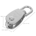 thumbnail image 3 of 1Ensemble Poulies à Corde Design Simple Ou Double Poulie Acier Inoxydable 304 pour Construction, 3 of 8