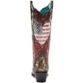thumbnail image 4 of Corral Women's Stars And Stripes Embroidered Western Boot Snip Toe - Z5236 10 M  US, 4 of 4