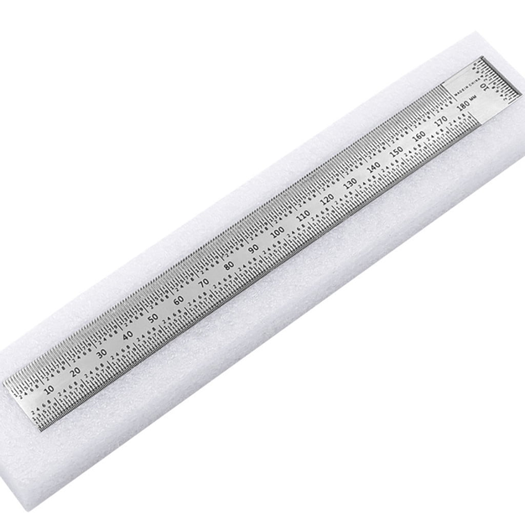 Ultra Precision Marking Ruler-High-precision Scale Ruler T-type Hole Ruler Stainless Woodworking Scribing Mark Line Gauge Carpenter Measuring Tool 180mm Right angle cross ruler 