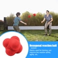 thumbnail image 4 of Bola De Reacción Balón de entrenamiento de béisbol de fútbol Hexagonal de goma de 55 cm para reflejo de agilidad Sywqhk Para Estrenar, 4 of 7