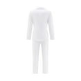 thumbnail image 4 of Visaccy Boys 5pcs Suit Tuxedo Suits for Toddler Boys Ring Bearer Suit Wedding Outfit White Jackets Vest and Pants Suits Size 2, 4 of 5
