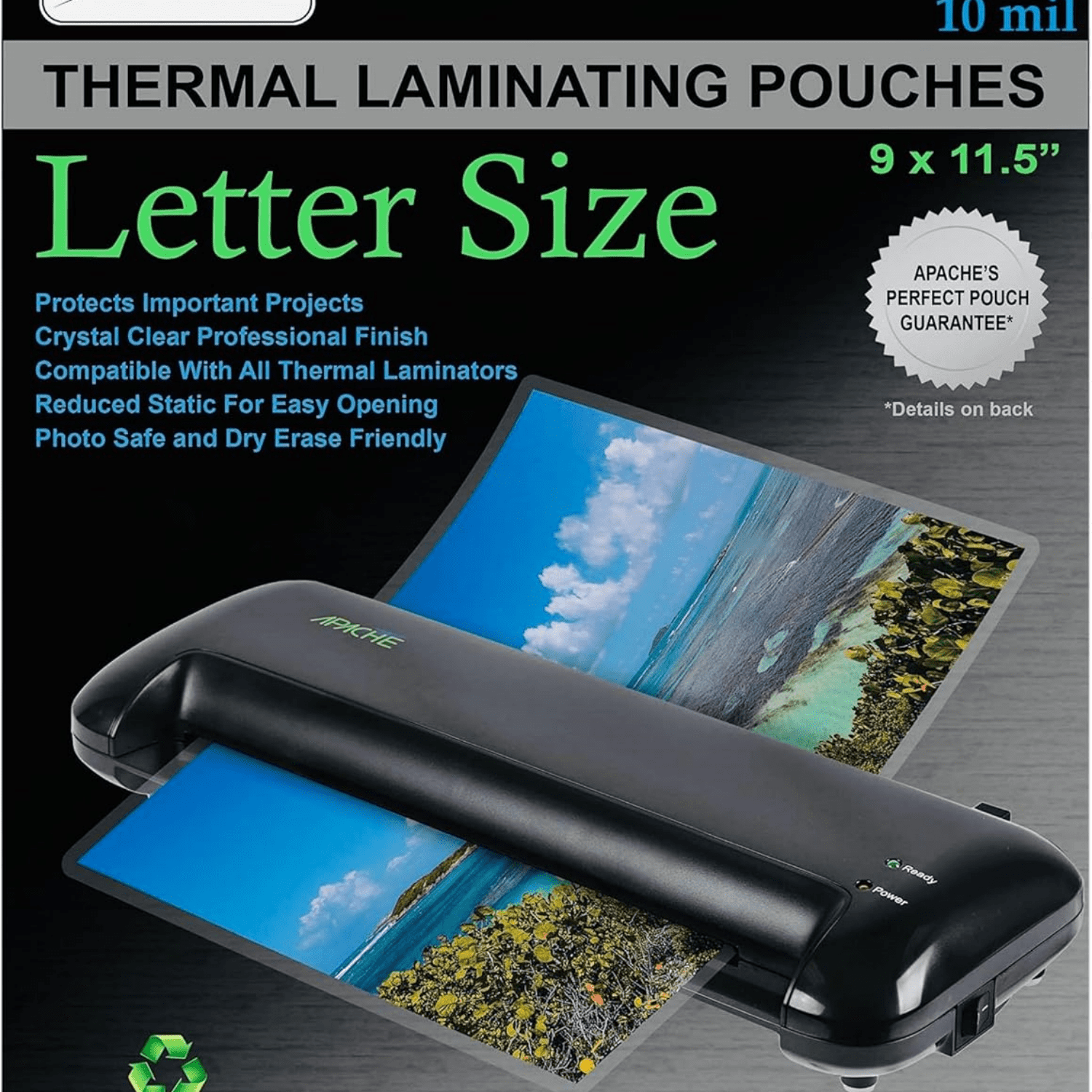 Laminating Pouches 10 mil, for 8.5 x 11 inch Letter Size Paper, 9 x 11.5 inch Sheets, 200 Pack, Office and School Supplies, Thermal Laminator, Super Clear Sheets, 200-Pack, 10mil, Letter Sized