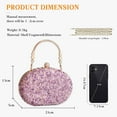 thumbnail image 3 of JUYGO Women Evening Bag Sequin Clutch Bag Bridal Wedding Purse Ladies Handbag With Detachable Chain Elegant Shoulder Bag, 3 of 7