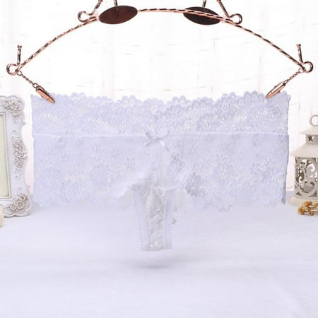 

Lorddream Sexy Underwear Women Bow Lace Intimates Sexy Breathable Transparent Lingerie Panties Briefs