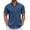 Blue, variant on COOFANDY Mens Short Sleeve Casual Button Down Shirts Summer Untucked Dress Shirts with Pocket