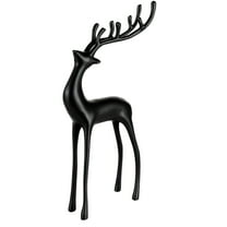 ToyKingdee Reindeer Statues for Christmas Decorations, Deer Sculpture Modern Xmas Figurines, Christmas Tabletop Ornaments for Mantel Fireplace