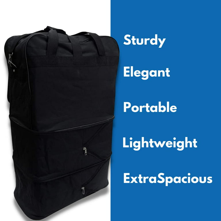 Homie Gear Expandable Duffle Bag | Rolling Duffle Bag With Wheels - 6  Wheels (30 Inch) | Heavy Duty Duffle Bag for Men & Women | Travel Duffel  Bag 