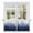 Blue, variant on Navy Blue Ombre Tier Curtains, Primeval Forest Modern Abstract Art Aesthetics Light Filtering Kitchen Curtains, 2Pcs Rod Pocket Half Window Treatments Panels for Sink Cafe Cabinet Camper 27.5x36In