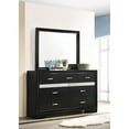 thumbnail image 5 of Miranda Rectangular Dresser Mirror Black, 5 of 11