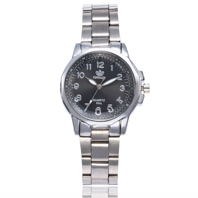 Reloj de cuarzo para mujer, relojes para mujer, reloj de pulsera analógico de cuarzo redondo con correa de acero inoxidable a la moda para mujer, reloj de cuarzo