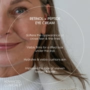 Advanced Clinicals Advanced Retinol Eye Balm + Peptides Face Moisturizer Cream | Visible Anti Aging Under Eyes Cream Improves Appearance Of Wrinkles, Fine Lines, Puffiness, Dark Circles, 1 Fl Oz
