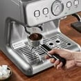 thumbnail image 5 of Choco Moon Espresso Machine w/Grinder, 15 Bar Semi-Automatic Coffee Maker with Milk Frother, Steam Wand & Pressure Gauge for Cappuccino, Latte, PID Control System, Silver, 5 of 11