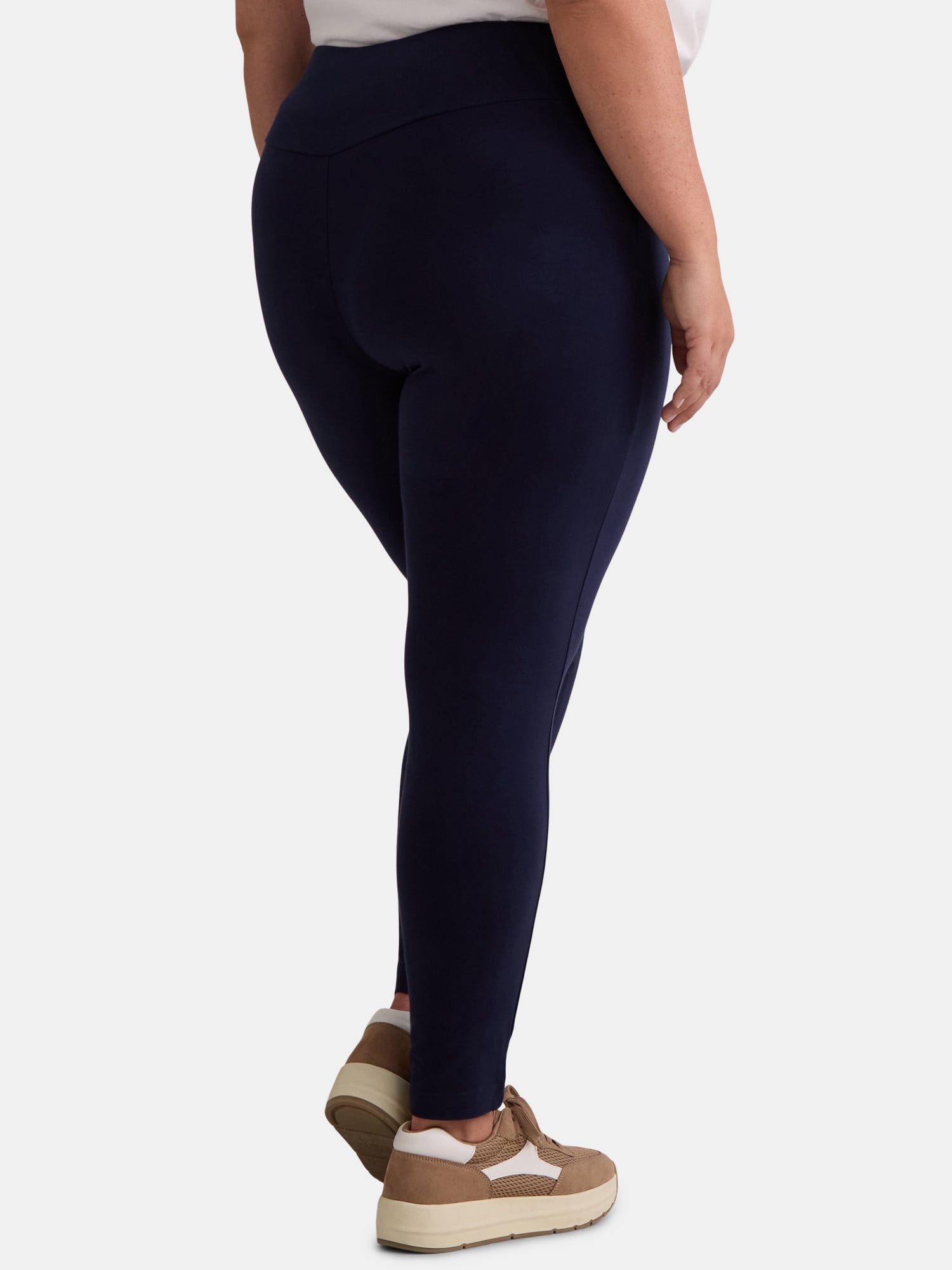 Terra & Sky Women's Plus High Waist Full Length Leggings, Sizes 0X-5X