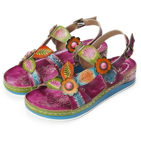 purple beach shoes