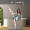thumbnail image 3 of Memory Foam Bath Mat 15.5" X 23" Coral Velvet Super Non-Slip Rapid Water Absorption Soft and Comfortable Easier to Dry Machine Wash Bathroom Mat, 3 of 8