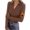*#-Brown, variant on ClodeEU Womens Long Sleeve Grew Neck Base Warm Tops ,Fall Slim Fit Fashion Knit T Shirts #-Brown,Womens Plus L