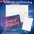 thumbnail image 2 of FITMITE Tarjeta de cumpleaños de feliz cumpleaños, tarjetas de cumpleaños con música y luz, tarjeta de fuegos artificiales 3D, regalos de cumpleaños para esposa, hombre, novia, 2 of 5