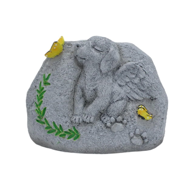 Piedra conmemorativa para perros, lápida para mascotas, monumento para perros, adorno de regalo para pérdida de perro, marcador de tumba para perros,