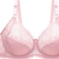 thumbnail image 4 of Darzheoy Women's Lace With Steel Solid Color Bras Double Breasted Push Up Womens Everyday Bras 38/85C, 4 of 4